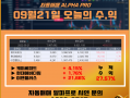 09월 21일 알파프로 매매일지 +27.57%